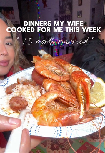 Dinners my wife has cooked for me this week, 1.5 month married! Make sure to follow her cooking page @bitesxvibes she will be posting all her recipes (: #homemadefood #homecooking #wieiad #wlw #newlywed