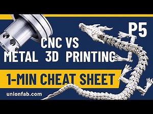 CNC vs Metal 3D Printing: The Ultimate 1-Minute Cheat Sheet