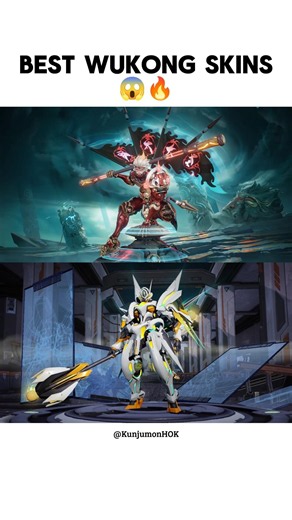 Which SKIN Is The BEST❓😱#hok #honorofkings #mlbb #mobilelegends #hokstudio #wukong #skins #moba