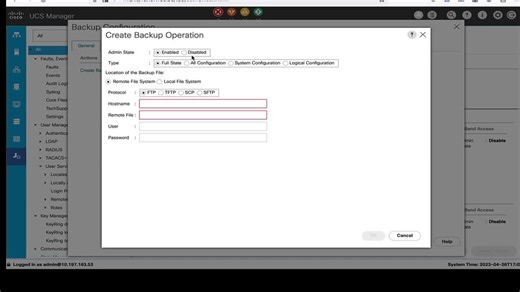 Collect Backup From UCS Manager - Cisco Video Portal