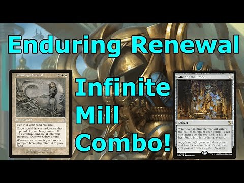 INFINITE MILL! Enduring Renewal Combo (Legacy MTG Artifact Combo Deck with Altar of the Brood)