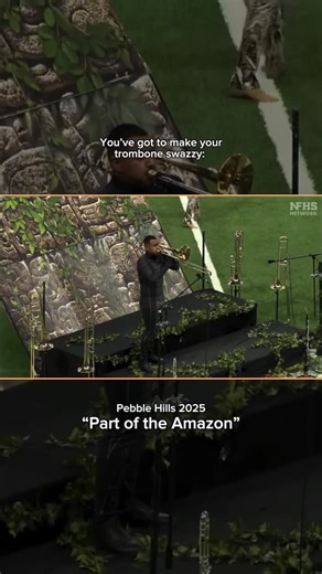 Texas High School Bands on Instagram: "🫨 . . . #txhsbands #marchingband #pebblehills #trombone"