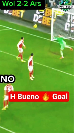 ARSENAL VS WOLVES 🔥 #premierleague #highlights #football #soccer #viral #shorts