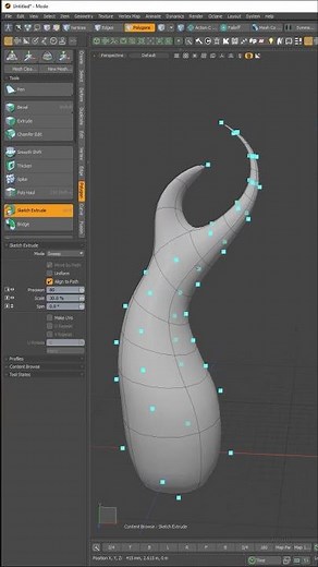 MODO | Sketch Extrude