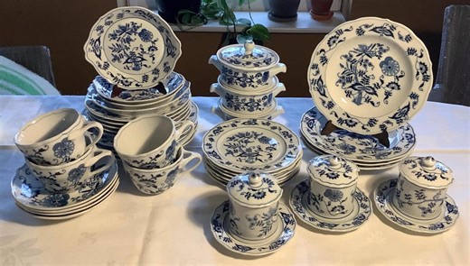 Blue Danube I Open Stock Dinnerware, Zwiebelmuster, Plates, Oven Dishes, Jam Jars, Teacups, Casseroles, Gift for Her - Etsy