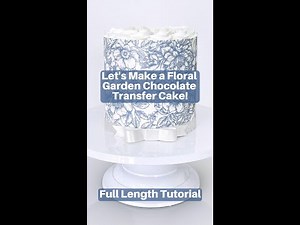 How to Make a Chocolate Transfer Wrap Cake - Complete Tutorial