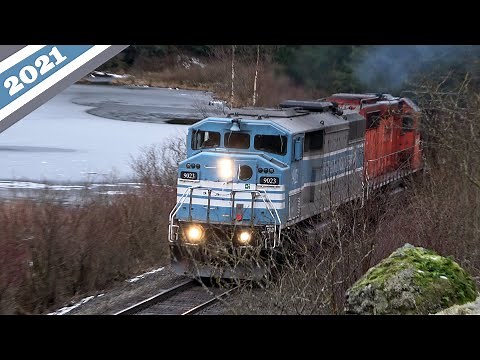 BEST OF CANADIAN PACIFIC TRAINS 2021 Part 1, CMQ SD40-2F, CP SD40-2s, UP Foreign Power, and More!