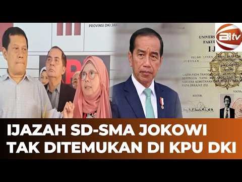 Jokowi's elementary and high school diplomas were not found at the Jakarta KPU, Bonjowi: It doesn...
