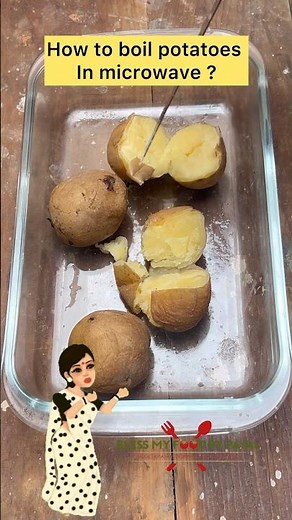 How to boil potatoes in microwave?