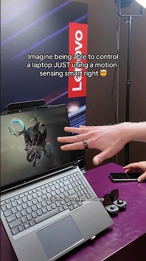 Watch This Smart AI Ring Control a 3D Laptop Using ONLY Motion Gestures 🤯 #computing