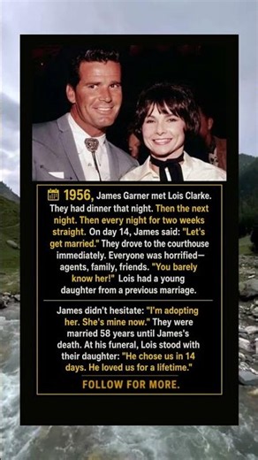 “They Met in 1956… 14 Days Later, James Garner Asked Her to Marry Him.”