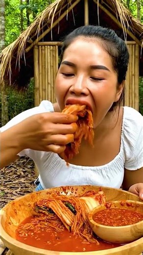 🇰🇷 Classic Korean Kimchi — So Tasty! 🤤