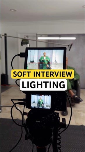 Soft interview lighting💡 #tutorial #howto #filmmakingtips #filmmaking #videographer #shorts
