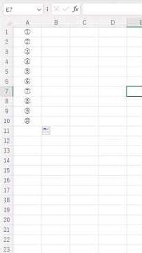 [Excel Tips] Creating ①②③… #shorts #excel #Excel #Tips
