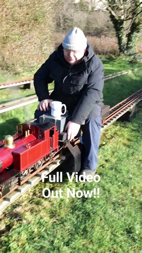 5 inch gauge Miniature Steam Locomotive arriving at Pembrokeshire Model Engineers