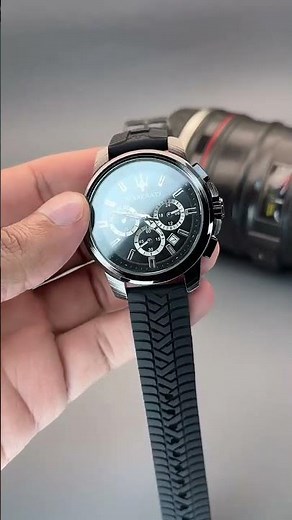 Maserati Watch review || chronograph 🤠 edition #luxury #viralshorts #watch