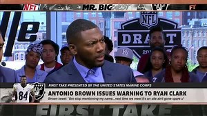 Antonio Brown issued Ryan Clark a warning. Here's how Ryan responded: | ESPN First Take