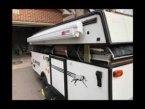 Fiamma F45S 260 cm Awning Installation on Clipper Tent Trailer