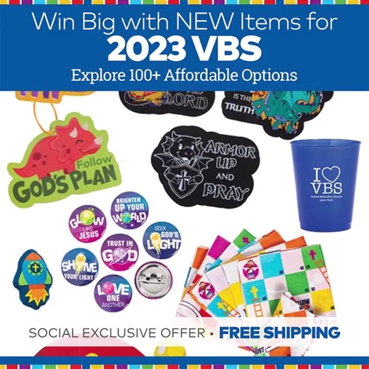 See what's new for VBS 2023! Use code SOCIAL23 for free shipping on $49 or more. http://bit.ly/36plIoS | Oriental Trading Company