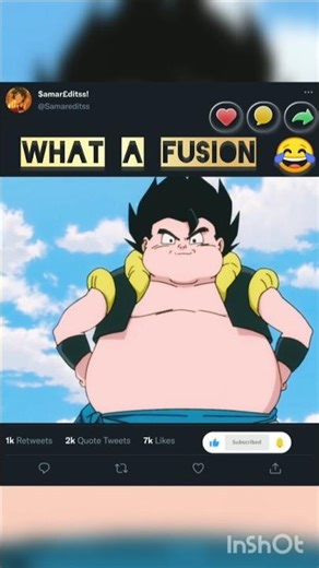 When Fusion Dance Goes WRONG 😂 #animeedit #dragonball #youtubeshorts