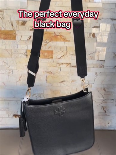 The Thea swingpack in black pebbled leather. A sleek crossbody shoulder bag with a compact shape, smooth finish, and everyday versatility that elevates any outfit. #DesignerBags #EverydayLuxury #FashionTok #CrossbodyBag #ChicStyle