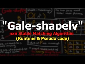 Gale-shapely Algorithm (Stable Matching)