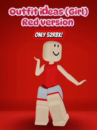 Stylish Red Outfits for Roblox Enthusiasts
