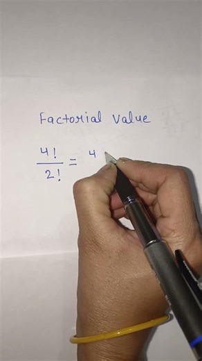 how to find factorial value