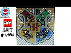 LEGO Art 31201 Harry Potter Ultimate Hogwarts Crest Speed Build