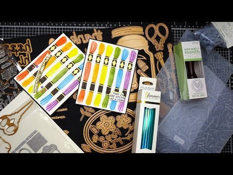 Spellbinders April 2024 Deluxe Caboodle Unboxing! Stencil, Stamp & Bonus Item of the Month Tutorial!