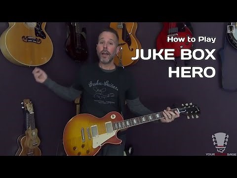 Juke Box Hero by Foreigner - 80's Guitar Lesson