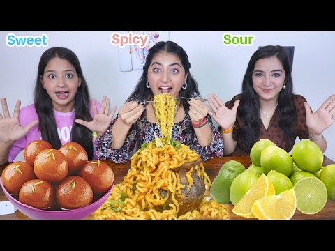 Sweet Vs Spicy Vs Sour Food Eating Challenge | Food Challenge | Family Show