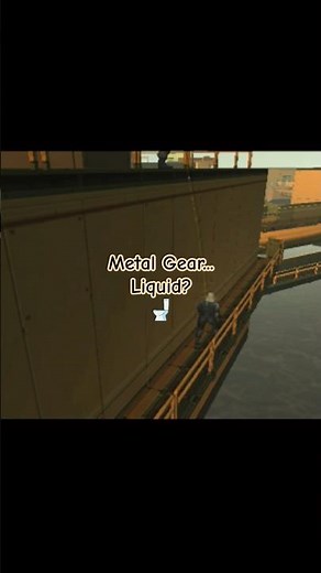 Metal Gear went from SOLID to...LIQUID? Raiden, I hate to say it, but it looks like urine trouble 🚽