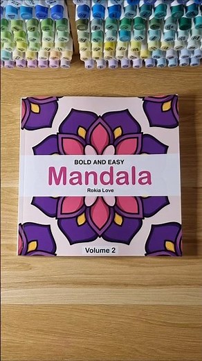 Just Arrived!🩷🌼🏵🌸✨️ Bold and Easy Mandala volume 2 #coloringbook #adultcoloringbook #mandala