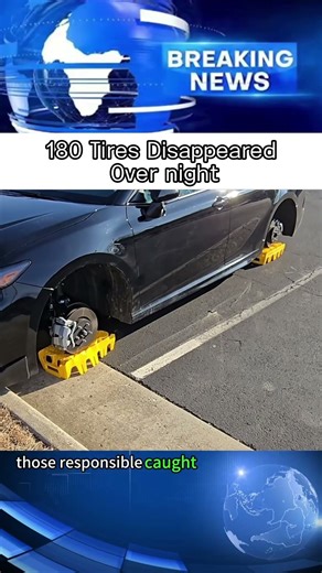 180 tires disappeared over night #news