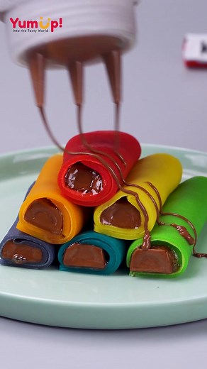 Colorful Rainbow Chocolate Delights | YumUp Creations