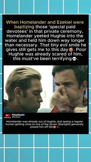 In The Boys S1 (2019), Homelander Scared the life out of Hughie 😂.