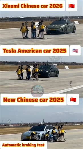 🔥🚨Autobrake Showdown 2025_ Tesla Y vs Xiaomi vs NIO – Which One Saves the Kids