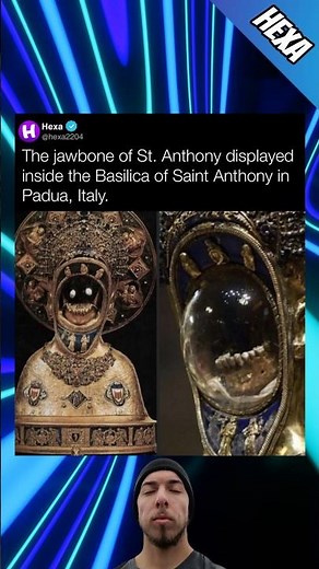 The real Jawbone of St. Anthony👀