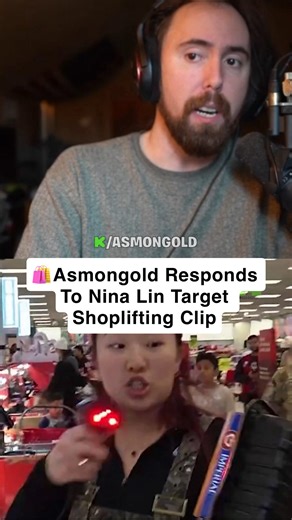 KickOGClips on Instagram: "🛍️Asmongold Responds To Nina Lin Target Shoplifting Clip Any copyrighted material you want removed, contact on Twitter, TikTok, or Instagram! -- https://linktr.ee/kickogclips Follow Asmongold on his socials 🔽 Kick - https://kick.com/asmongold X (Twitter) - https://x.com/Asmongold IG - https://www.instagram.com/asmongold/ Asmongold (Zack Hoyt) is an American streamer and creator, most famous for his deep dives into MMORPGs like World of Warcraft and Final Fantasy XIV.