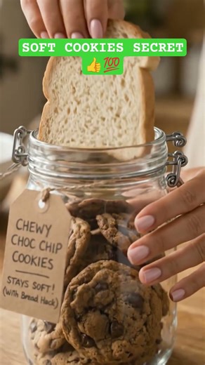 Keep Cookies Soft for Days 🍪🔥 | Easy Kitchen Hack!#food #viralfood #foodhack #FoodHacksWithFezz