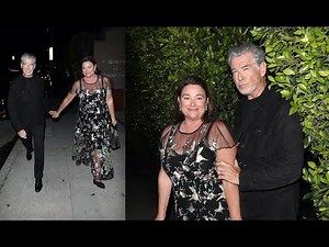 Pierce Brosnan and wife Keely Shaye Smith of 22 years are all smiles after dining out in LA!