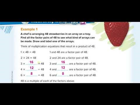 Grade 4 Chapter 8 Lesson 1 Factors and Multiples