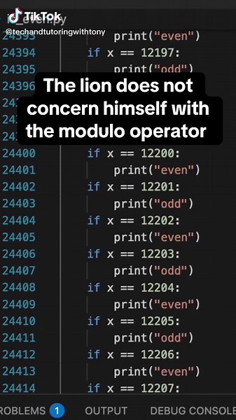 The Lion's Indifference to Coding Challenges