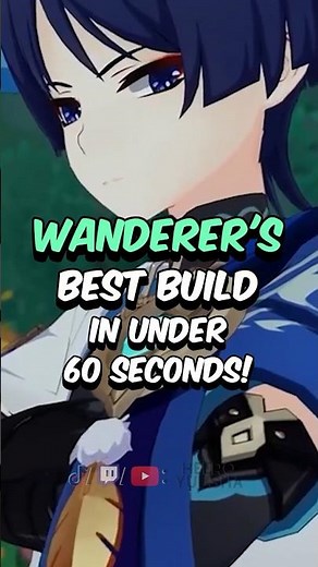 BEST WANDERER BUILD - How to Build Wanderer in 60 Seconds #genshinimpact #genshin #hoyoverse