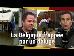 Inondations en Belgique : la Wallonie sous eau (dégâts, évacuations, scoutisme) - RTBF Info