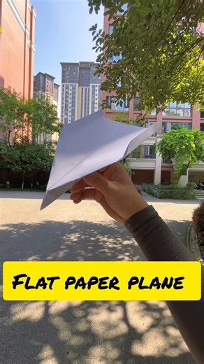 Flat Paper Airplane Design for Long Distance Flying | Simple to Make, Amazing Flight Performance ✈️