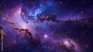 Vast view of outer space featuring planets orbiting in an expansive galaxy, highlighting the infinite reach of the universe and the ongoing journey of exploration through distant worlds and interstell