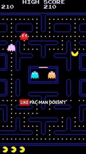 “Pac-Man’s ghosts aren’t random 👻… it’s MATH! #gaming #mario #pacman #donkeykong #ytshorts