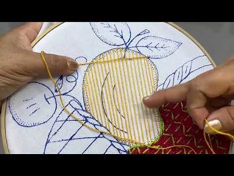 🥭Embroidered Mango with Simple Stitches | Creative Tutorial✨ @BORDADOSFACILES 650